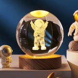 3D Moon Crystal Ball Night Light